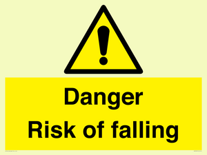 Danger Risk of falling